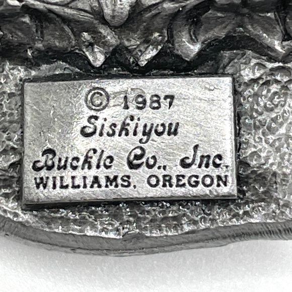 Vintage Buffalo Bills 1987 Limited Edition Belt Buckle Siskiyou Buckle Co Signed - Picture 4 of 13